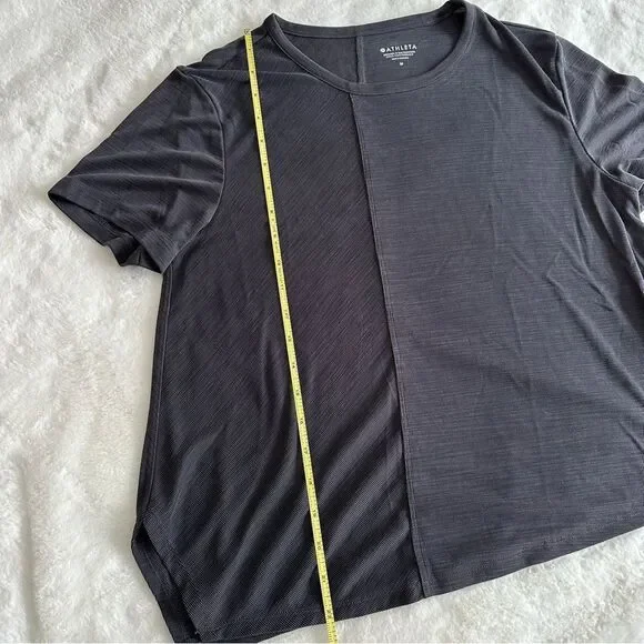 Athleta Women’s Asymmetrical Athletic T-Shirt Size Medium Gray - Picture 8 of 11